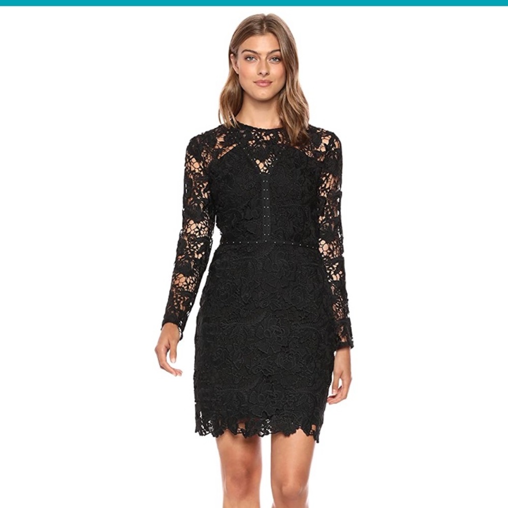 Sam Edelman black lace studded dress